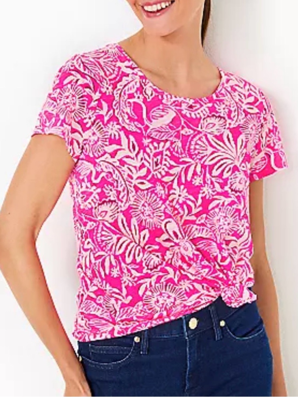 Lilly Pulitzer Etta Scoop neck Top
